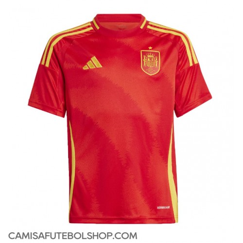 Camisa de time de futebol Espanha Replicas 1º Equipamento Europeu 2024 Manga Curta